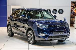 frankfurt - sept 2015 ssangyong tivoli presentado en iaa interna foto