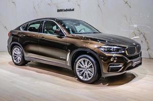 FRANKFURT - SEPT 2015 BMW X6 xDrive40d presented at IAA Interna photo