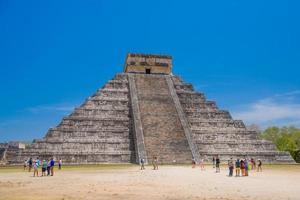 Temple Pyramid of Kukulcan El Castillo, Chichen Itza, Yucatan, Mexico, Maya civilization photo