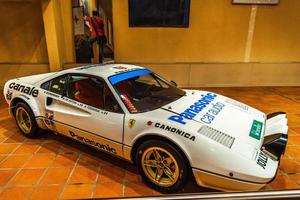 FONTVIEILLE, MONACO - JUN 2017 white FERRARI 308 GROUPE 4 1976 in Monaco Top Cars Collection Museum photo