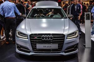 FRANKFURT - SEPT 2015 Audi S8 plus presented at IAA Internation photo