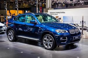 MOSCOW, RUSSIA - AUG 2012 BMW X6 E71 presented as world premiere at the 16th MIAS Moscow International Automobile Salon on August 30, 2012 in Moscow, Russia photo