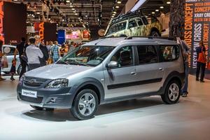 MOSCOW - AUG 2016 VAZ LADA Largus Cross presented at MIAS Moscow International Automobile Salon on August 20, 2016 in Moscow, Russia photo