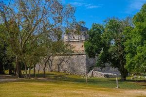 Ruins of red house in Chichen Itza, Yucatan, Mexico, Maya civilization photo