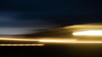 Light speed trails on dark background. Abstract technology concept photo