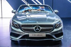 FRANKFURT - SEPT 2015 Mercedes-Benz S 500 Cabriolet presented a photo