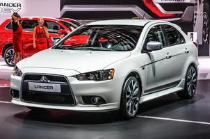 FRANKFURT - SEPT 2015 Mitsubishi Lancer X presented at IAA Inte photo