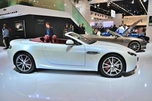 FRANKFURT - SEPT 14 Aston Martin V8 Vantage Roadster presented as world premiere at the 65th IAA Internationale Automobil Ausstellung on September 14, 2013 in Frankfurt, Germany photo