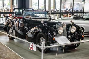 SINSHEIM, GERMANY - MAI 2022 black Triumph 2000 Roadster cabrio 1949 photo