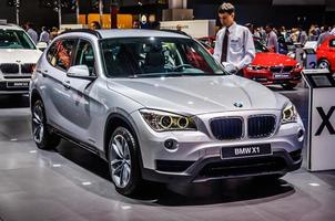 MOSCOW, RUSSIA - AUG 2012 BMW X1 E84 presented as world premiere at the 16th MIAS Moscow International Automobile Salon on August 30, 2012 in Moscow, Russia photo