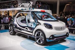 FRANKFURT - SEPT 21 Smart Fourjoy presented as world premiere at the 65th IAA Internationale Automobil Ausstellung on September 21, 2013 in Frankfurt, Germany photo
