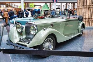 FRIEDRICHSHAFEN - MAY 2019 beige BENTLEY DERBY TOURER 1937 cabrio roadster at Motorworld Classics Bodensee on May 11, 2019 in Friedrichshafen, Germany photo