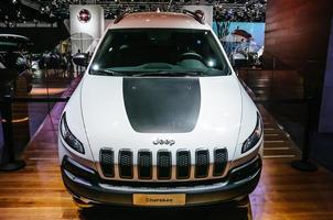 FRANKFURT - SEPT 2015 Jeep Cherokee presented at IAA Internatio photo