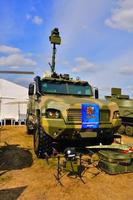 MOSCOW, RUSSIA - AUG 2015 Reconnaissance vehicle KAMAZ-53949 pr photo