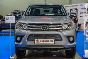 MOSCOW - AUG 2016 Toyota Hilux presented at MIAS Moscow International Automobile Salon on August 20, 2016 in Moscow, Russia photo