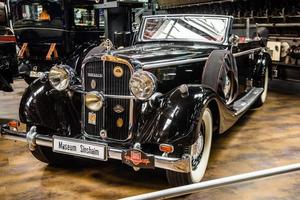 SINSHEIM, GERMANY - MAI 2022 black Maybach SW 38 1937 cabrio photo