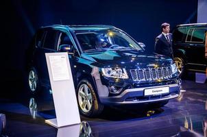 MOSCOW, RUSSIA - AUG 2012 JEEP COMPASS presented as world premiere at the 16th MIAS Moscow International Automobile Salon on August 30, 2012 in Moscow, Russia photo