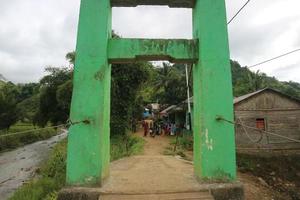 The beautiful atmosphere of Ulumanda village which has very simple houses and friendly people photo