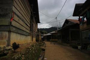 The beautiful atmosphere of Ulumanda village which has very simple houses and friendly people photo