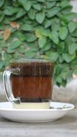 special Indonesian brewed coffee to be enjoyed in the morning photo