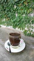 special Indonesian brewed coffee to be enjoyed in the morning photo