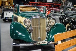 SINSHEIM, GERMANY - MAI 2022 beige green Horch 830 BL cabrio 1939 photo