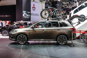 FRANKFURT - SEPT 2015 Mitsubishi Outlander plug-in Hybrid prese photo