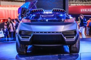 frankfurt - sept 2015 concepto de cuarzo de peugeot presentado en iaa i foto