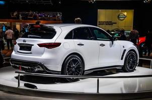 MOSCOW, RUSSIA - AUG 2012 INFINITI QX70 presented as world premiere at the 16th MIAS Moscow International Automobile Salon on August 30, 2012 in Moscow, Russia photo