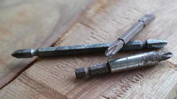 pile of drill bits ready to use photo