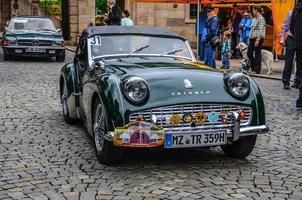 FULDA, GERMANY - MAY 2013 Triumph TR3 sports cabrio roadster re photo