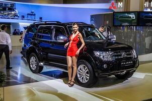 MOSCOW, RUSSIA - AUG 2012 MITSUBISHI PAJERO 4TH GENERATION presented as world premiere at the 16th MIAS Moscow International Automobile Salon on August 30, 2012 in Moscow, Russia photo