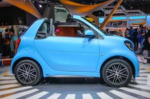 FRANKFURT - SEPT 2015 smart fortwo cabrio presented at IAA Inte photo
