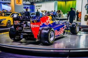 MOSCOW, RUSSIA - AUG 2012 RENAULT F1 FORMULA ONE RED BULL presented as world premiere at the 16th MIAS Moscow International Automobile Salon on August 30, 2012 in Moscow, Russia photo