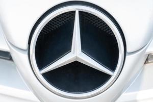 Mercedes Stern on a car photo