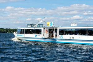 Berlin, Berlin Germany  07.23.2018 BVG Ferry on the Wannsee photo