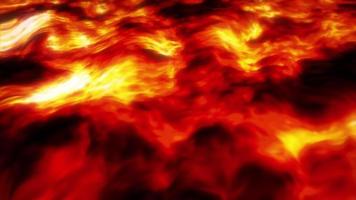 Concept A3 Abstract Fluid Lava Lake Background with Stream Flowing Animation video