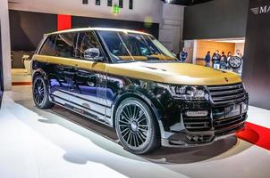 FRANKFURT - SEPT 2015 Land Rover Range Rover Sport Mansory pres photo