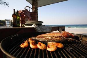 barbacoa asiática mariscos pattaya foto