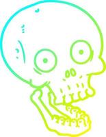 cold gradient line drawing vector