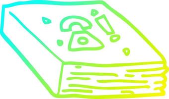 cold gradient line drawing cartoon local phone book vector