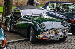 FULDA, GERMANY - MAY 2013 Triumph TR3 sports cabrio roadster re photo