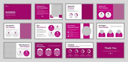 business presentation infographic template set. use for keynote presentation background, website slider, brochure cover, landing page, annual report brochure, company profile template. vector