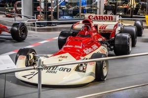 SINSHEIM, GERMANY - MAI 2022 white red BRM P 160 E racing car photo