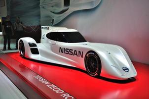 FRANKFURT - SEPT 14 Nissan Unveils Electric Zeod Race Car presented as world premiere at the 65th IAA Internationale Automobil Ausstellung on September 14, 2013 in Frankfurt, Germany photo