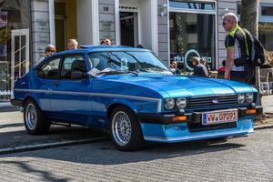 GERMANY, LIMBURG - APR 2017 blue FORD CAPRI MK III 1978 in Limburg an der Lahn, Hesse, Germany photo