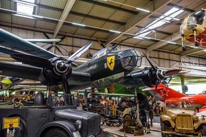 SINSHEIM, GERMANY - MAI 2022 black twin-engined bomber combat aircraft Junkers JU 88 1936 photo