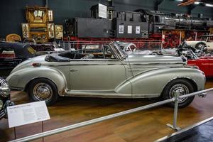 SINSHEIM, GERMANY - MAI 2022 silver Mercedes Benz 300 SC Roadster cabrio 1955 photo