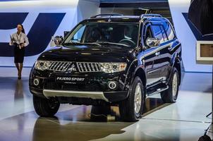 MOSCOW, RUSSIA - AUG 2012 MITSUBISHI PAJERO 2ND GENERATION presented as world premiere at the 16th MIAS Moscow International Automobile Salon on August 30, 2012 in Moscow, Russia photo