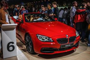 frankfurt - sept 2015 bmw 650i presentado en iaa international m foto